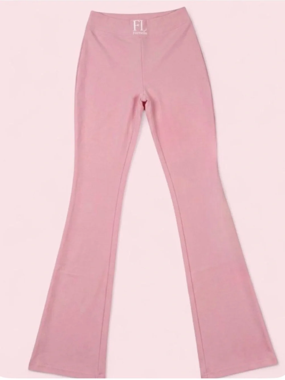NEW 3-Piece Pink Activewear Set | High Waist Flare Leggings